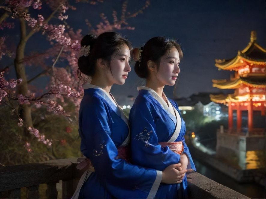广州夜景下的桑拿会所外观