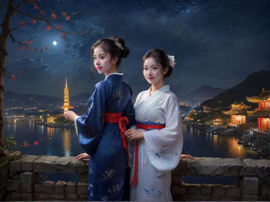 柔和灯光下的休闲放松氛围，窗外是模糊的城市夜景