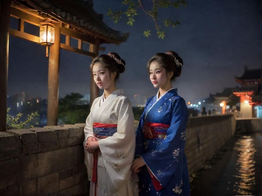 广州夜景霓虹灯