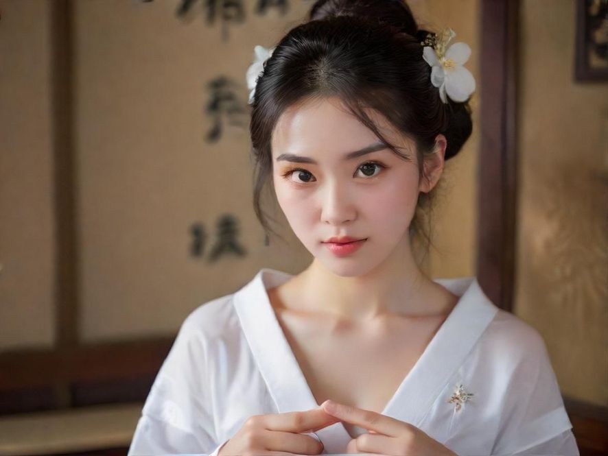 一位成熟女性在私密桑拿房内，蒸汽缭绕，享受着片刻的宁静与放松。