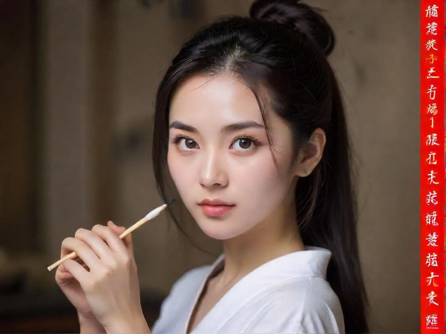 一位女士在时尚的咖啡馆里，手持平板电脑专注地浏览新媛论坛的精彩内容，屏幕上显示着充满活力的社区讨论。