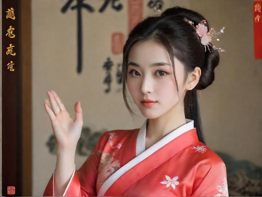 一位面带微笑、气质优雅的女性，在柔和的光线下，侧身坐于私密空间中，眼神充满宁静与满足。