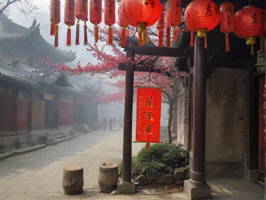 一间装修精致的休闲会所内部，柔和的灯光营造出温馨私密的氛围，细节处透露着现代中式美学。